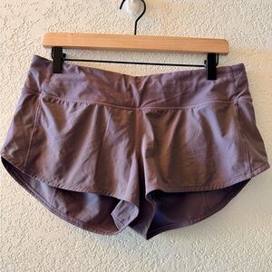 LULULEMON Speed Up Shorts Purple Lilac Lined Women’s Shorts Size 8